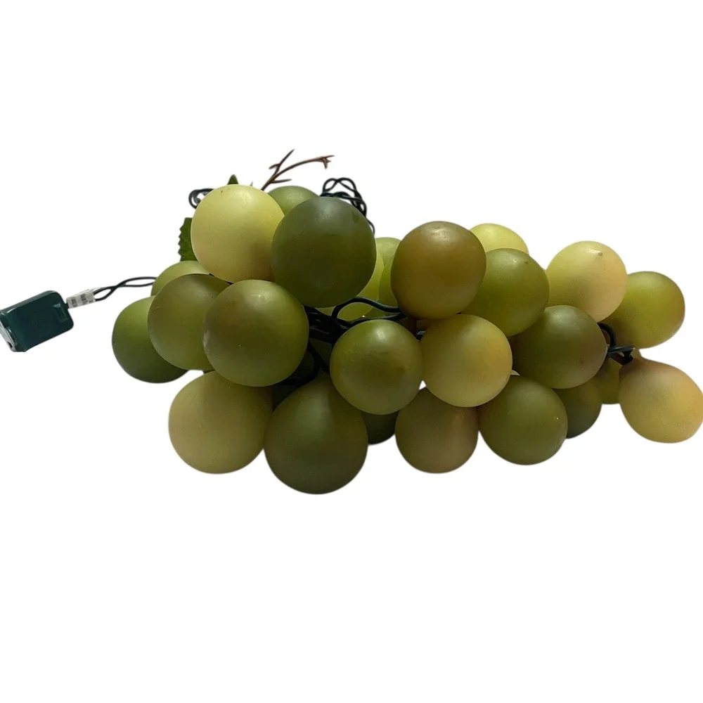 Faux Green Grape Cluster String Lights Decorative Accents‎ 1 Foot Indoor/Outdoor